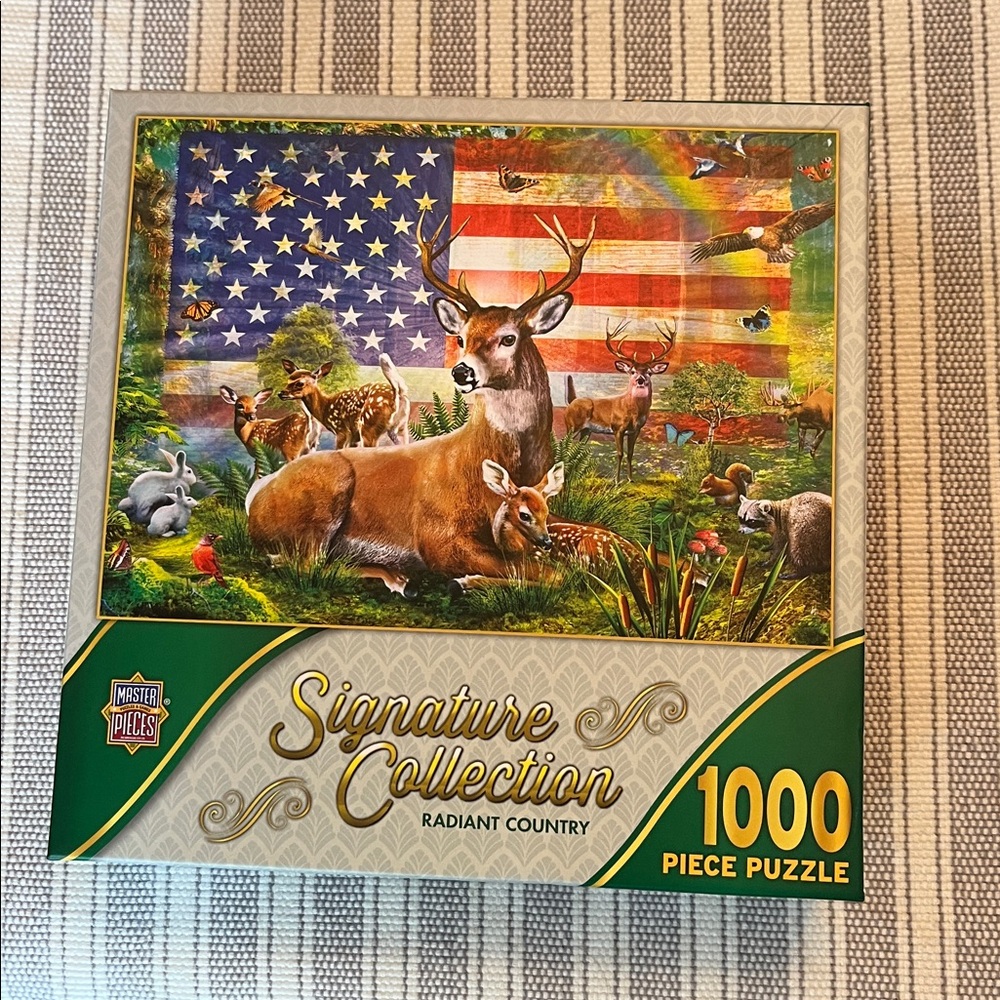 Masterpieces Wildlife Scene 1000 Piece Puzzle. Like new- put together once